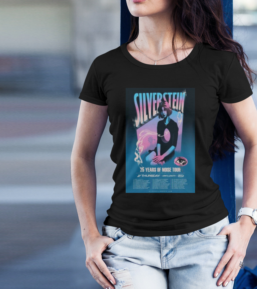 SILVERSTEIN 25 Years Of Noise Tour 2025 With Special Guests Thursday And Arms Length T-Shirt