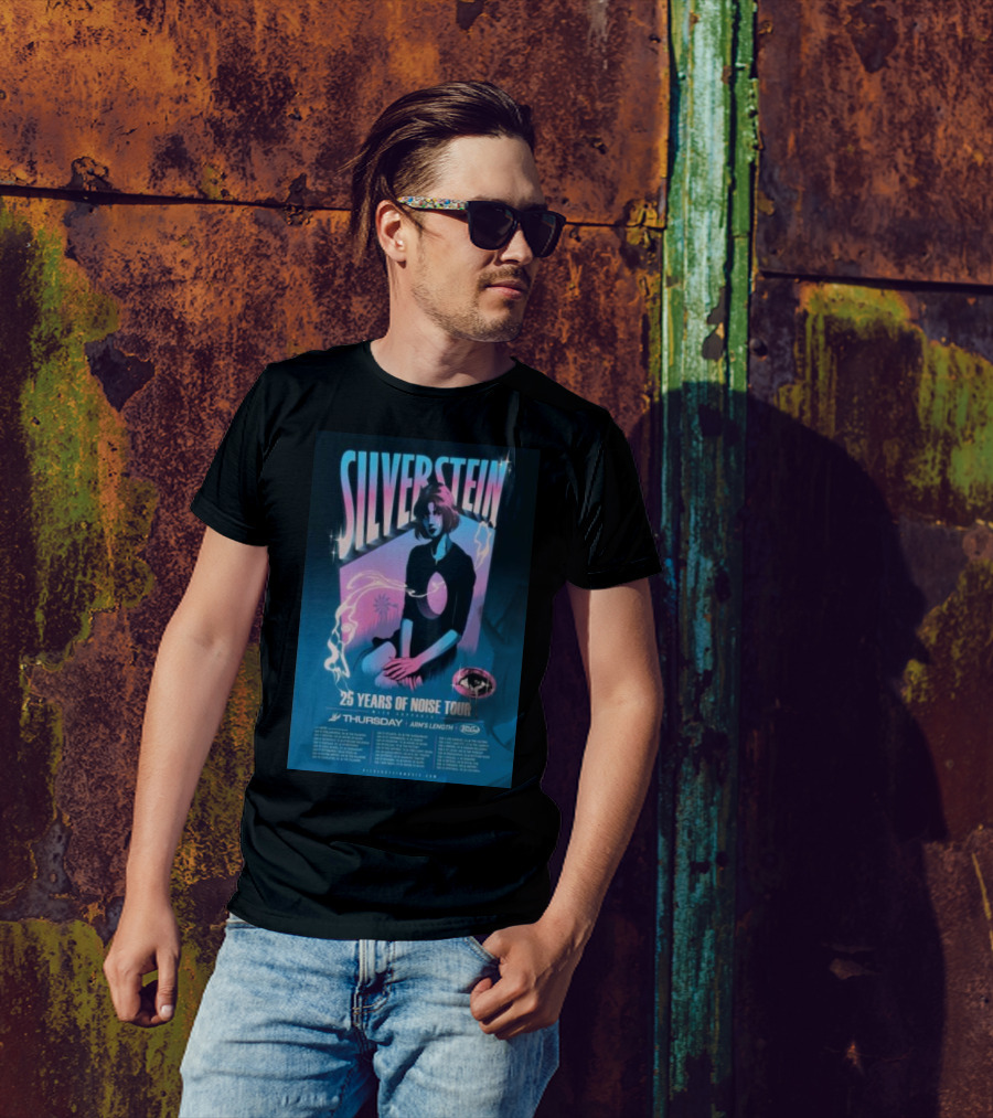 SILVERSTEIN 25 Years Of Noise Tour 2025 With Special Guests Thursday And Arms Length T-Shirt