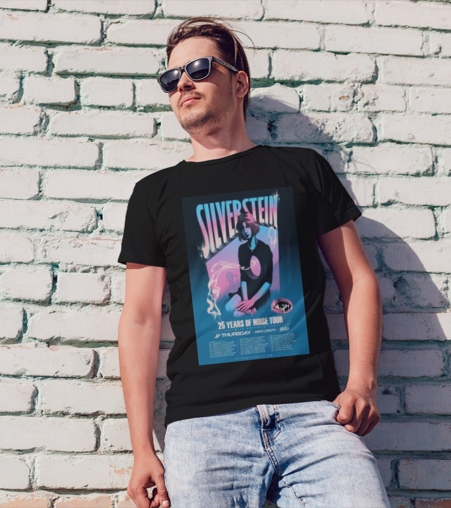 SILVERSTEIN 25 Years Of Noise Tour 2025 With Special Guests Thursday And Arms Length T-Shirt