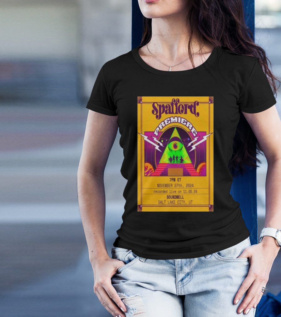 Spafford Premiere Recorded Live 11.05.24 Soundwell Salt Lake City UT 7PM ET November 27th T-Shirt