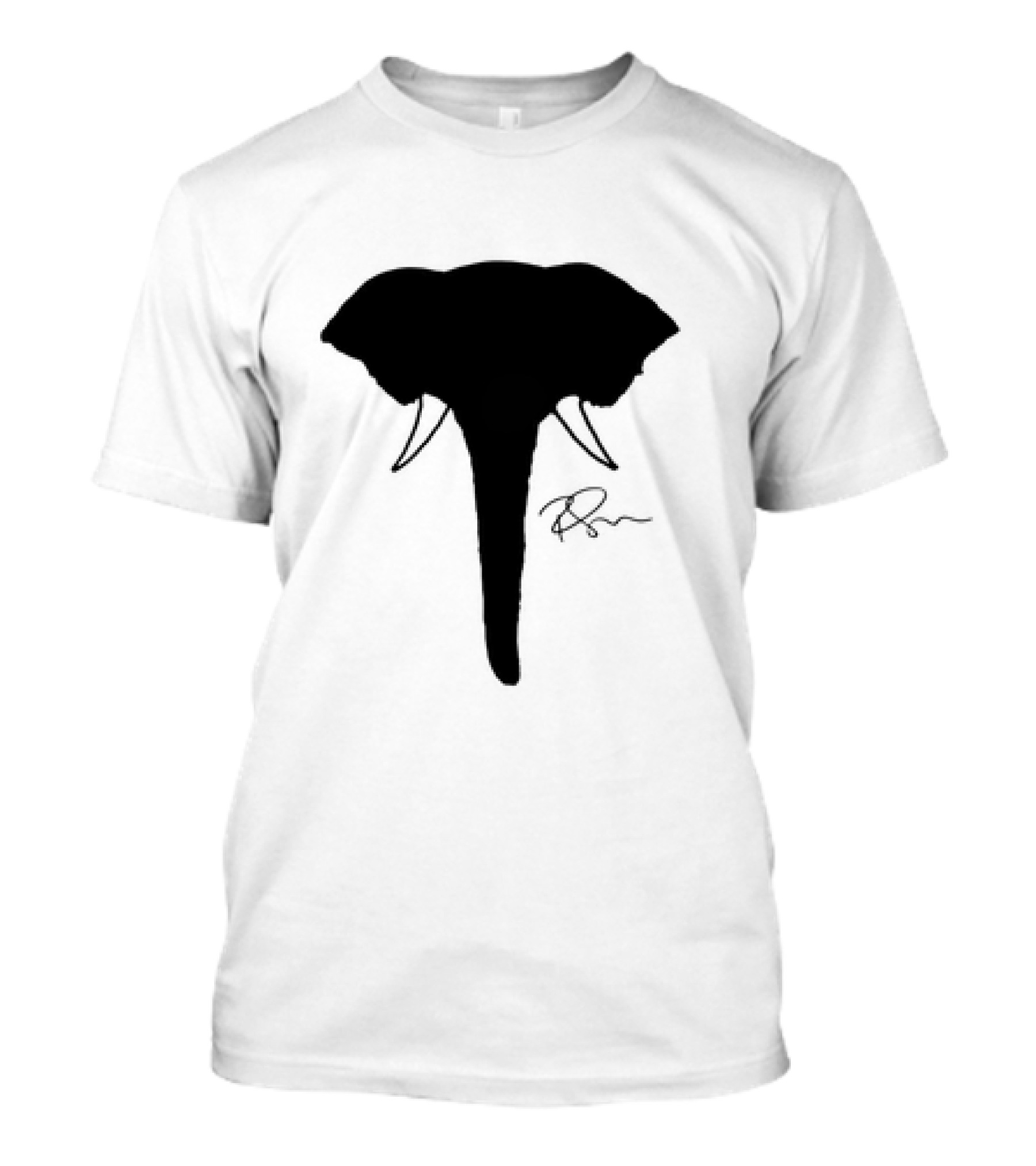 Ricky Gervais Elephant Silhouette With Signature T-Shirt