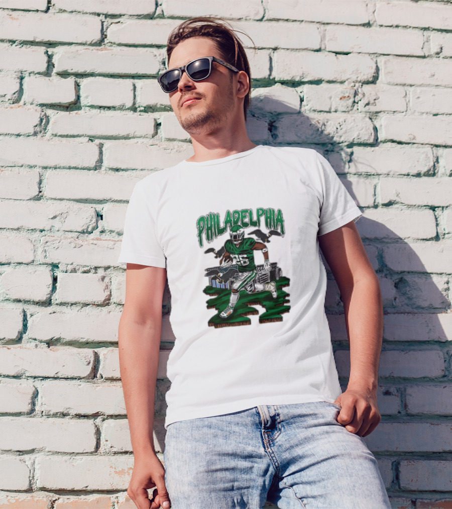 Philadelphia Eagles Bird Gang Running Back 26 T-Shirt