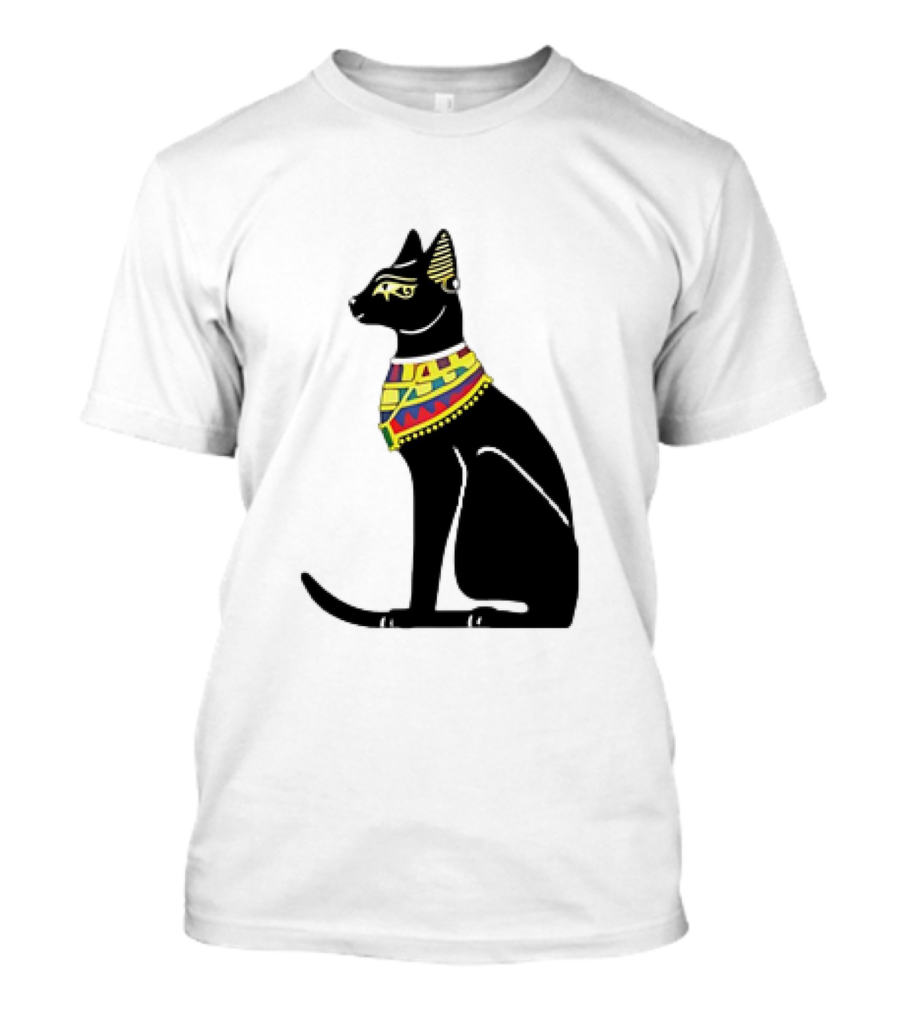The Egyptian Cat With Colorful Scarf T-Shirt