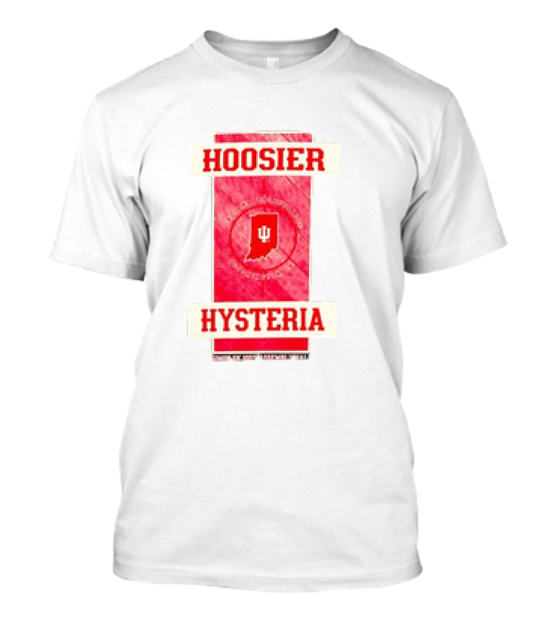 Hoosier Hysteria Indiana Hoosiers Basketball 2024 Crimson T-Shirt
