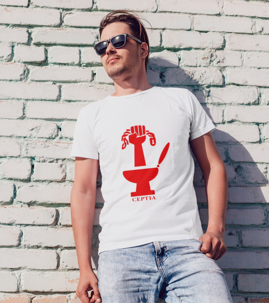 CEPTIA Committee To End Pay Toilets In America Red Fist And Toilet T-Shirt