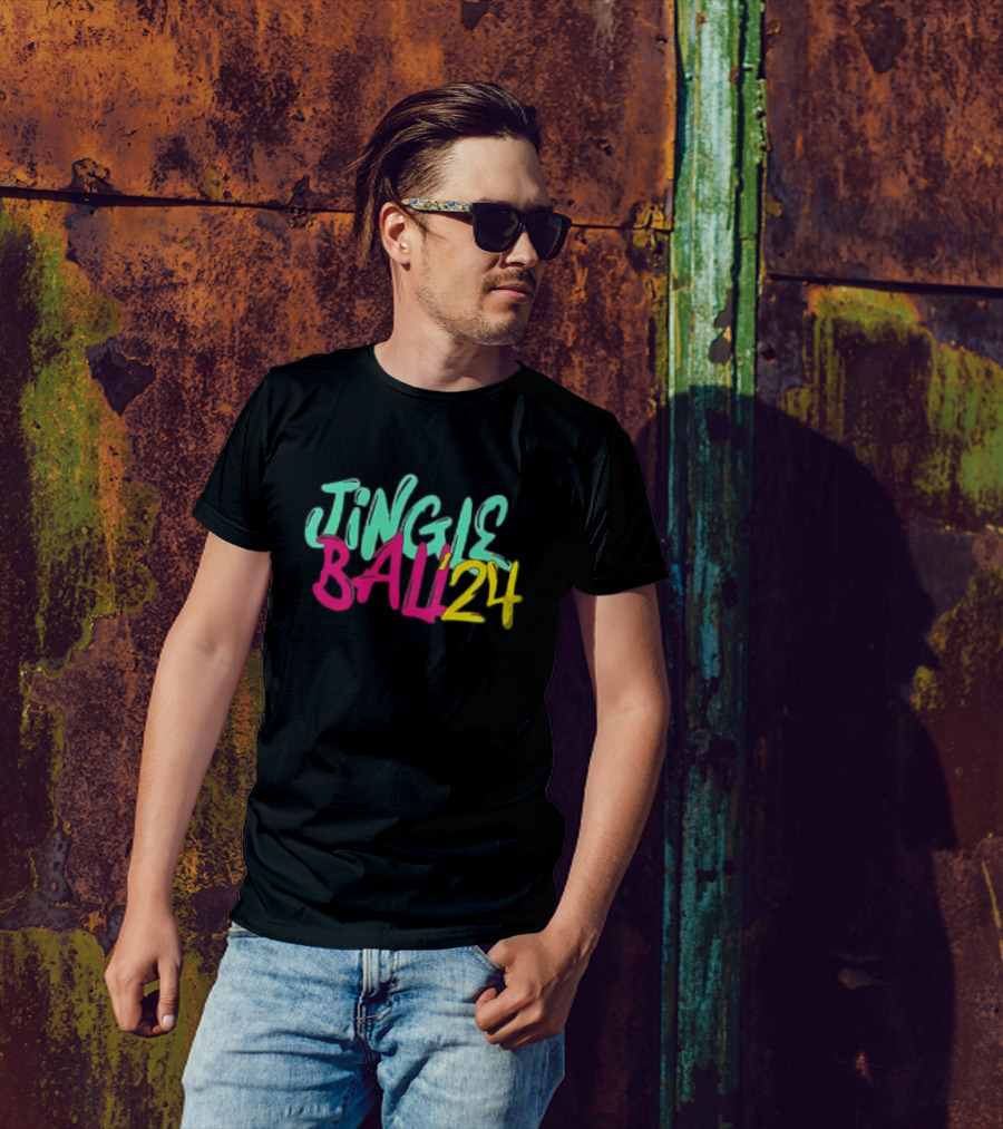 Jingle Ball 24 Colorful Typography T-Shirt