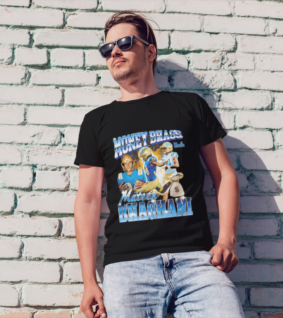 Money Bhags Mateen Bhaghani UCLA Football T-Shirt
