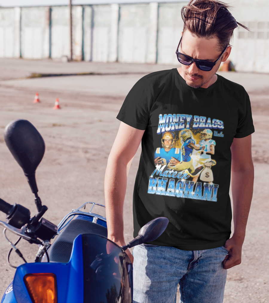 Money Bhags Mateen Bhaghani UCLA Football T-Shirt