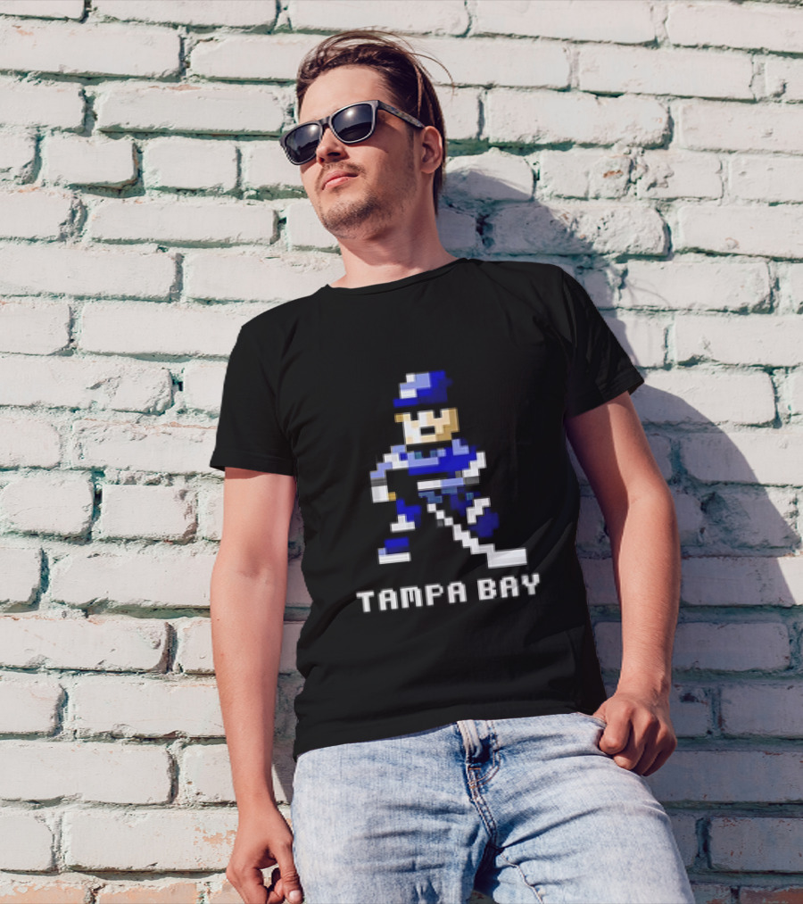 Tampa Bay 8 Bit Hockey Player T-Shirt