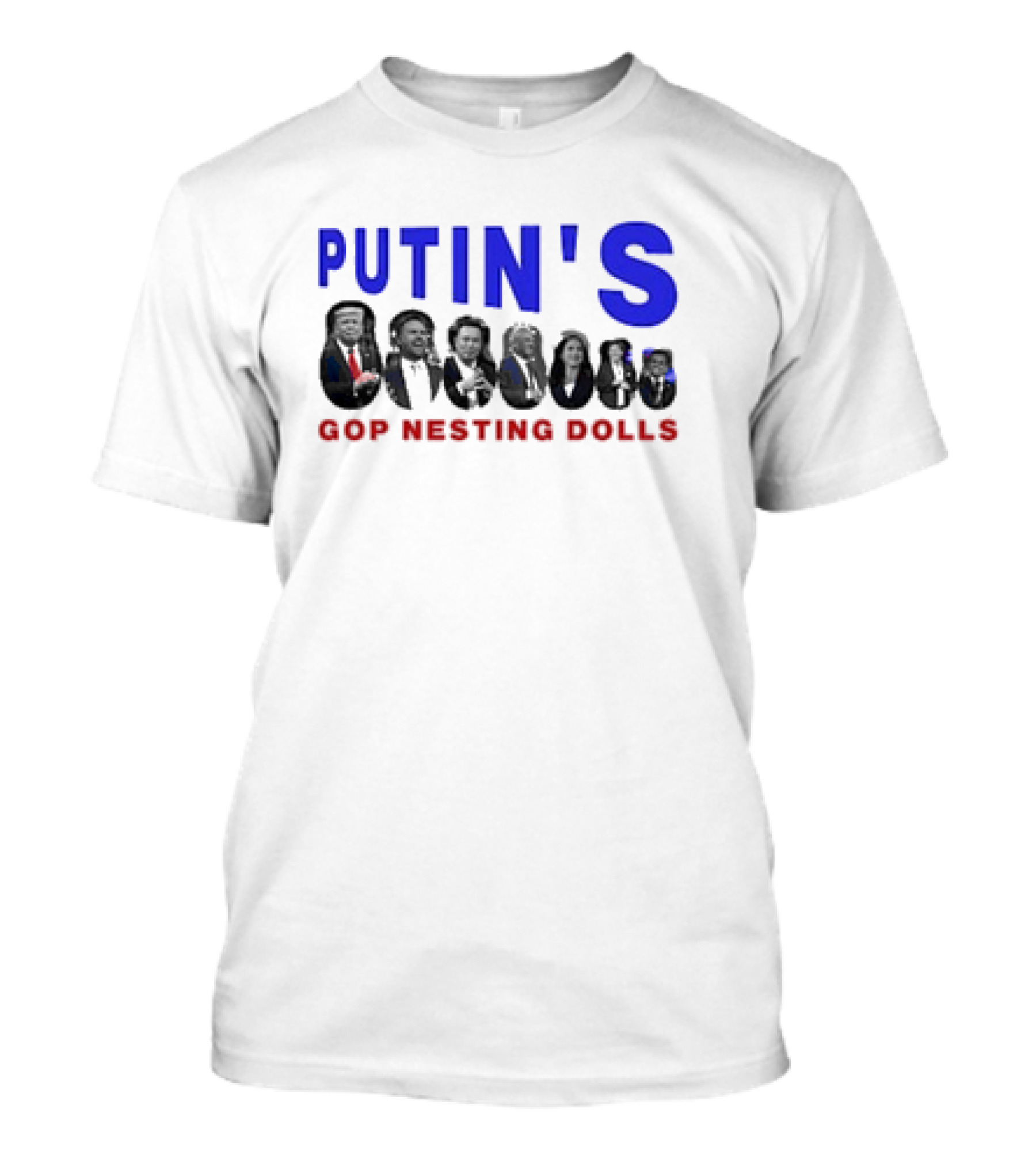 Putin's GOP Nesting Dolls 2024 Trump Icons T-Shirt