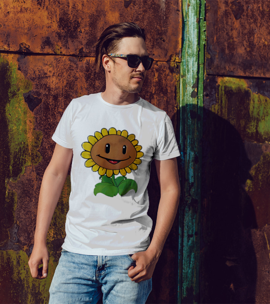 Sunflower Character Plants Vs Zombies T-Shirt