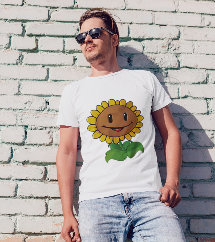 Sunflower Character Plants Vs Zombies T-Shirt