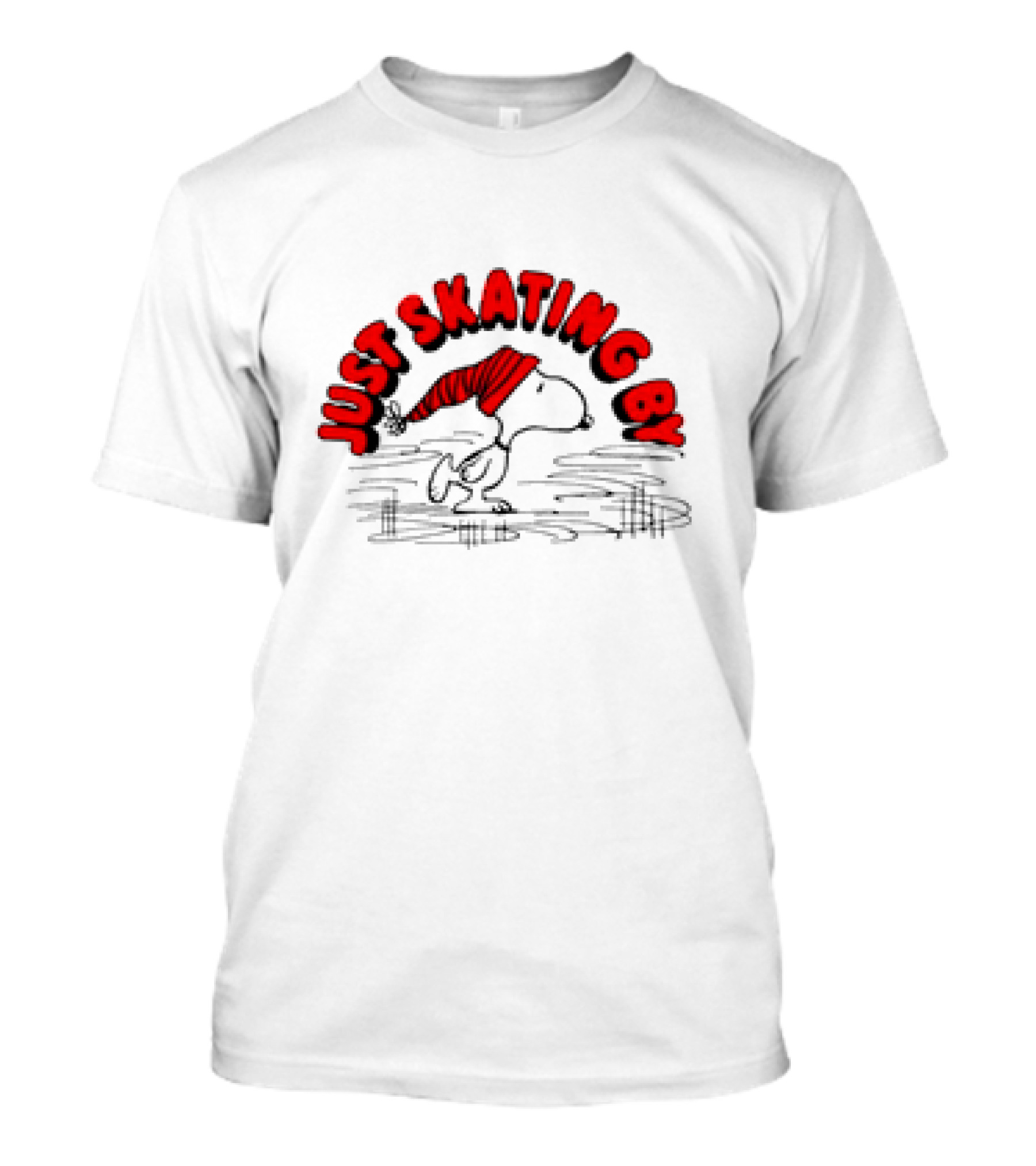 Just Skating By Peanuts Snoopy Cartoon T-Shirt