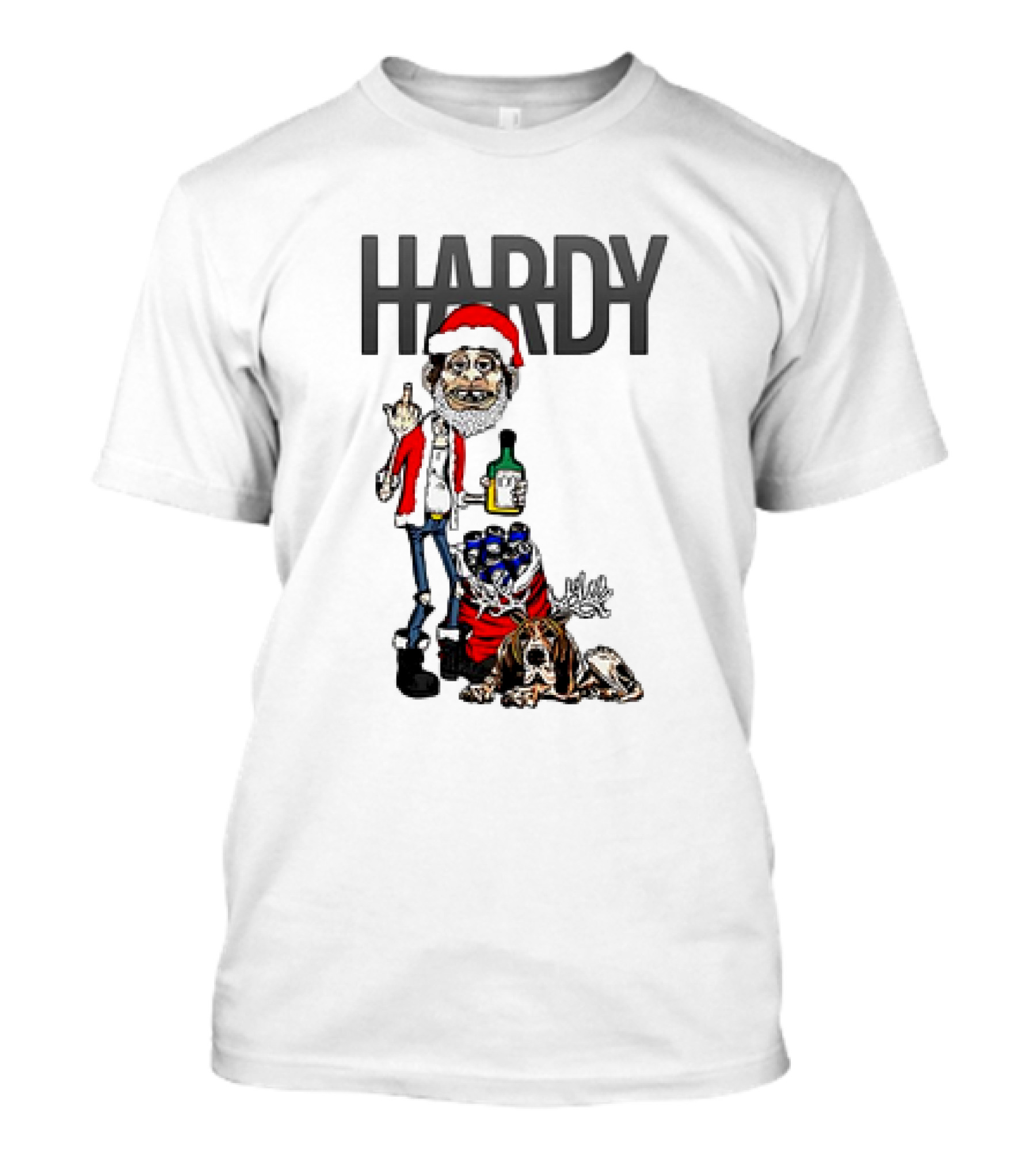 Hardy Santa Jim Bob Holiday Christmas T-Shirt