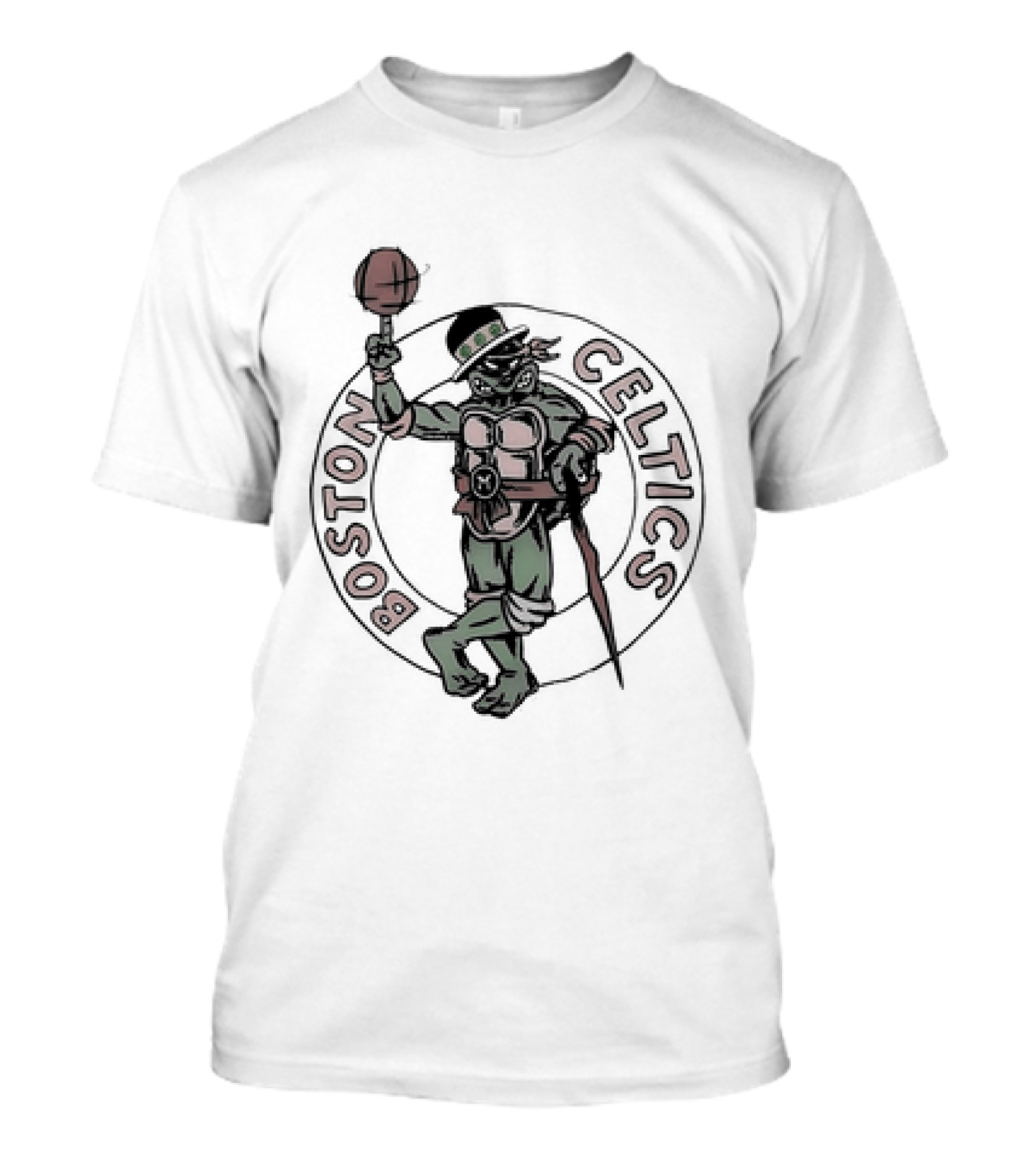 Boston Celtics Ninja Turtles Joe Mazzulla Crossover T-Shirt