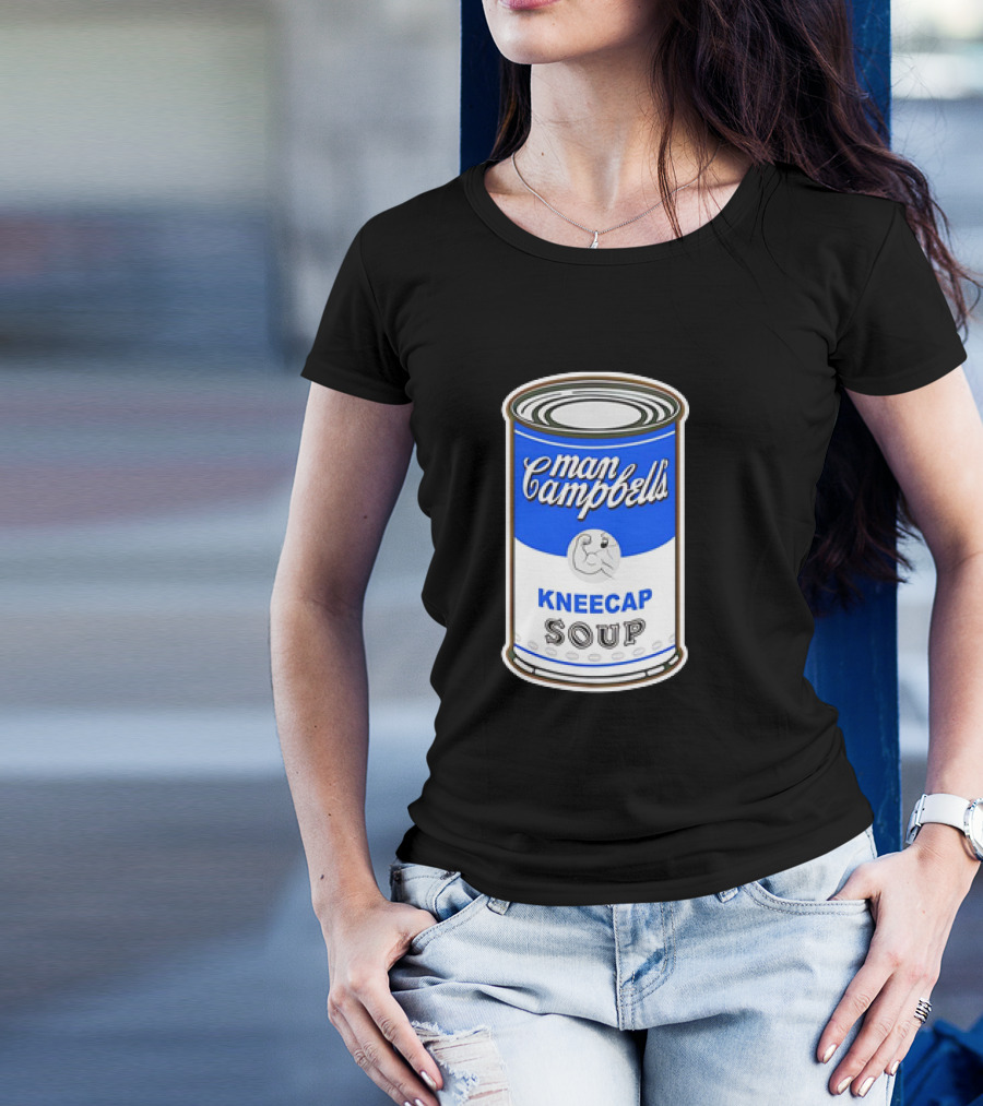 Man Campbell’s Vintage Kneecap Soup Can T-Shirt
