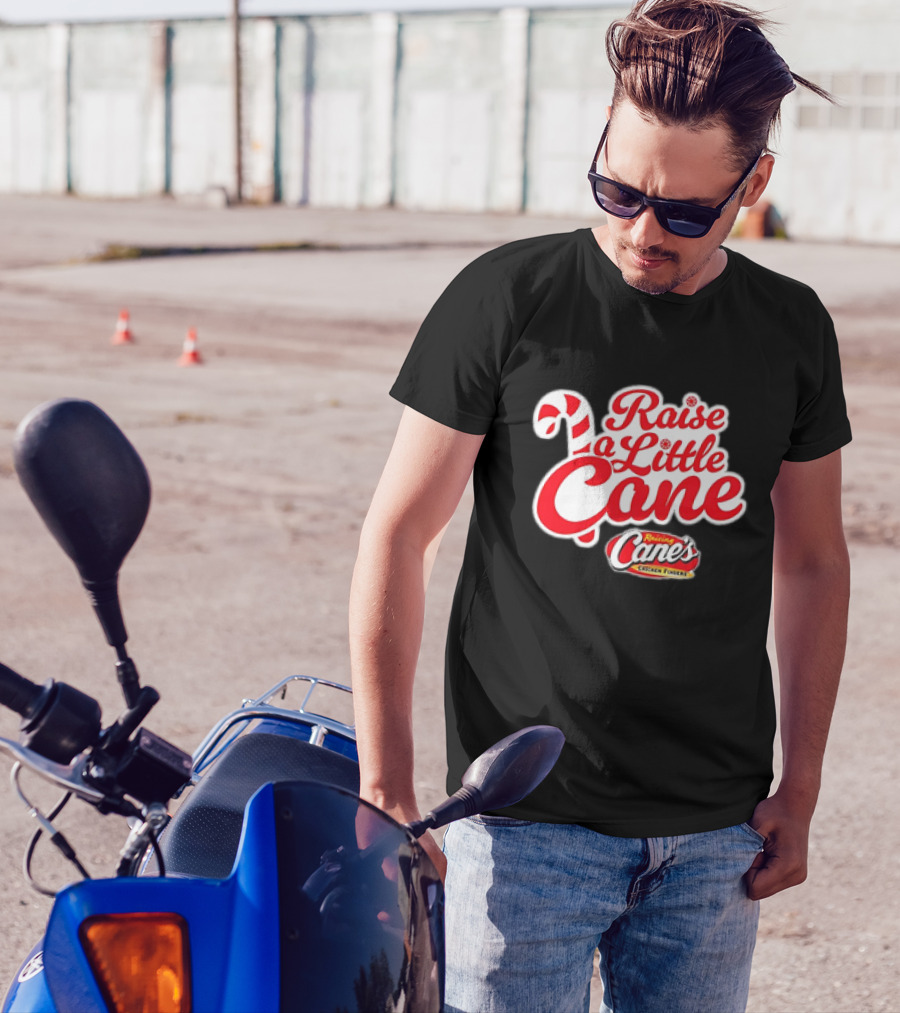Raise A Little Cane Raising Cane's Chicken Fingers Christmas T-Shirt