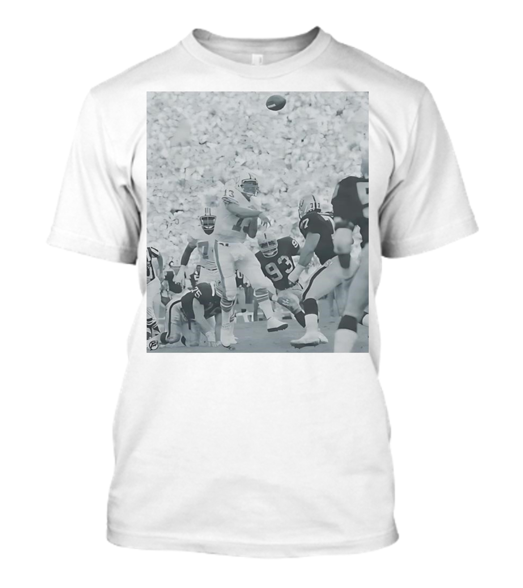 Dan Marino Miami Dolphins Vintage Photo Pay Homage T-Shirt