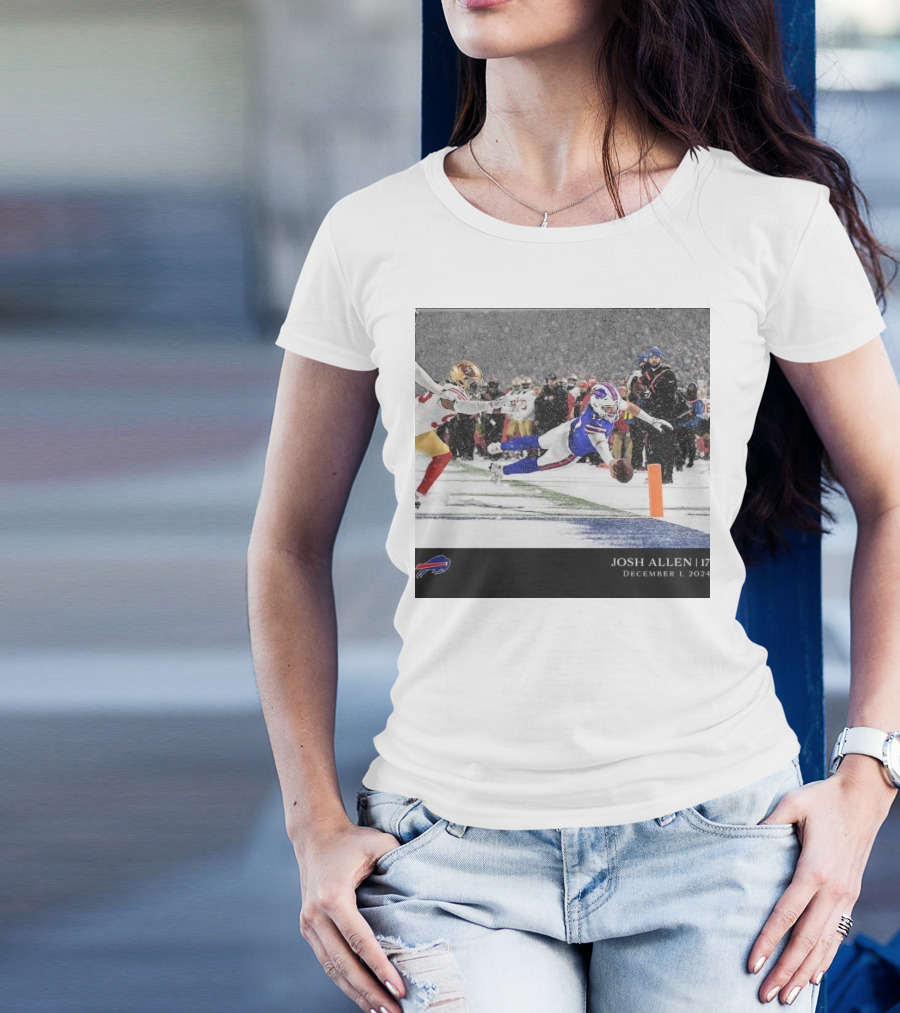 Josh Allen 17 Buffalo Bills December 1 T-Shirt