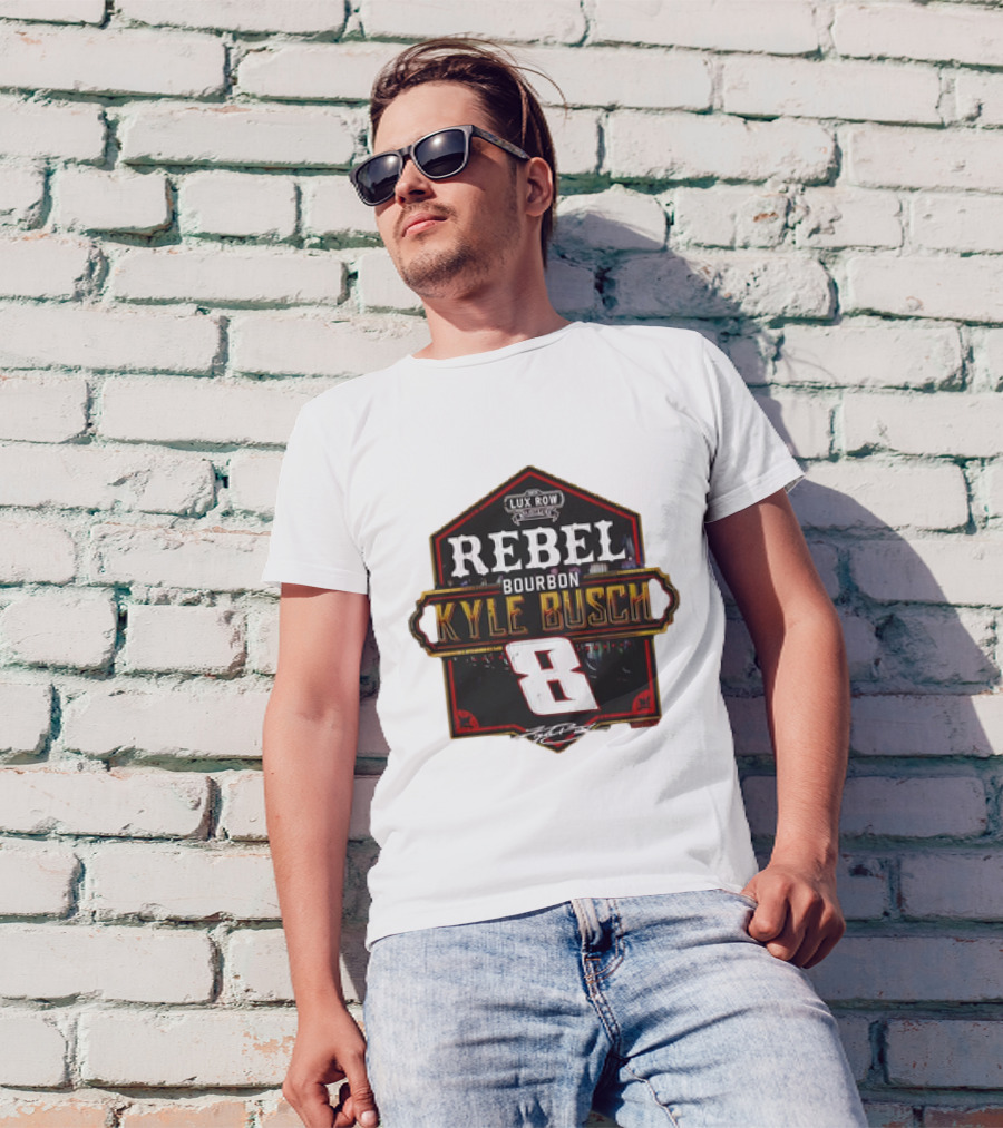 Kyle Busch Rebel Bourbon Lux Row NASCAR 8 T-Shirt