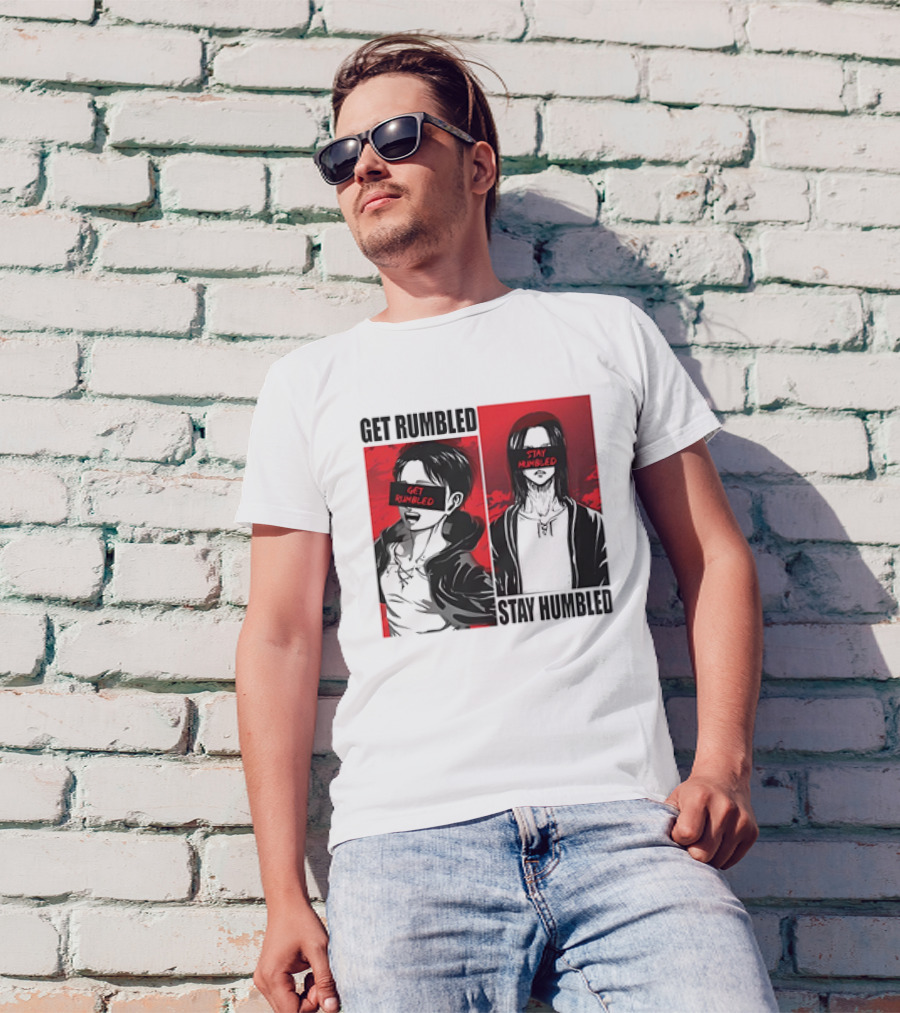 Get Rumbled Stay Humbled Attack On Titan Manga Characters T-Shirt