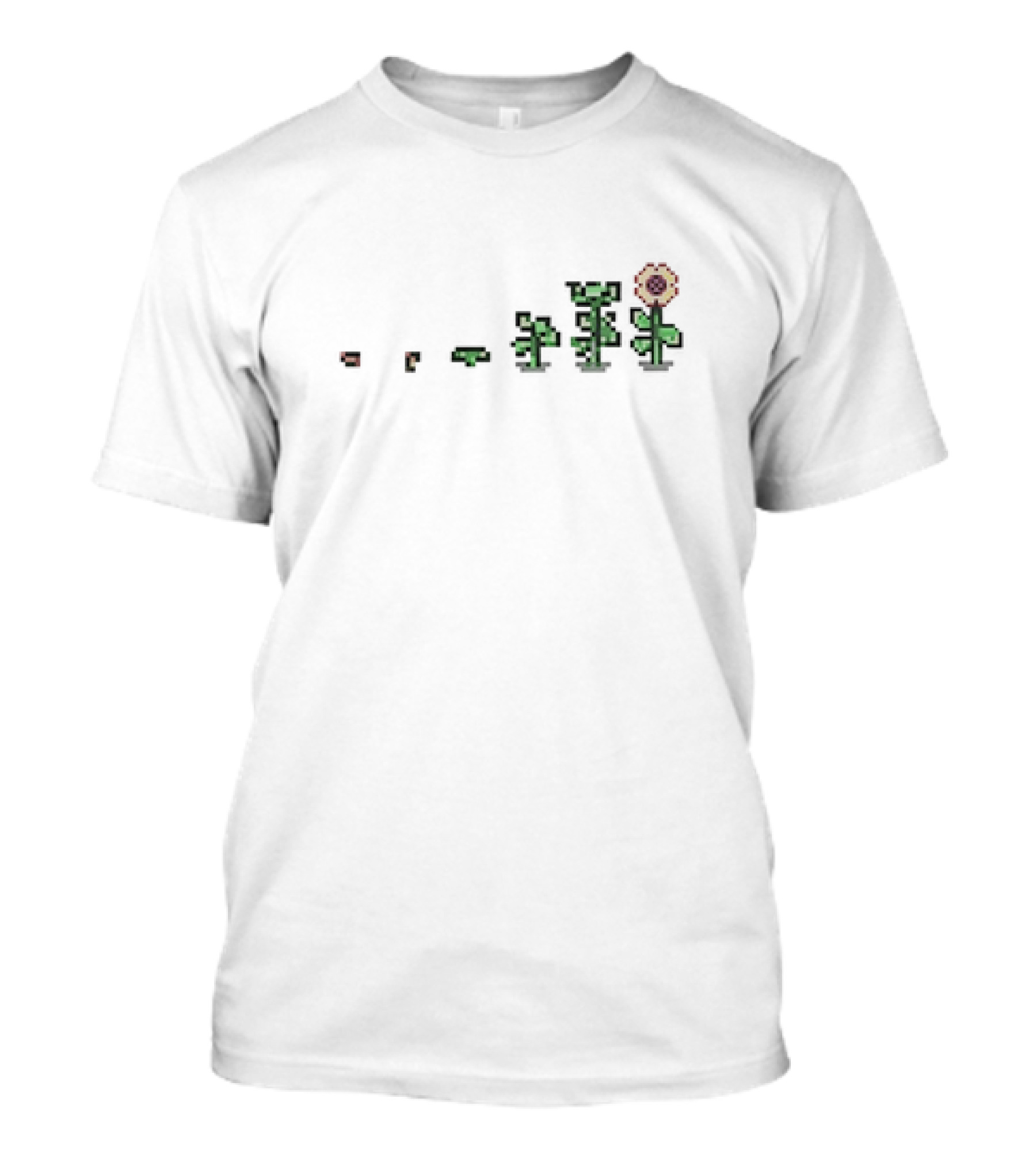 Sunflower Stardew Valley Pixel Art Growth Stages T-Shirt