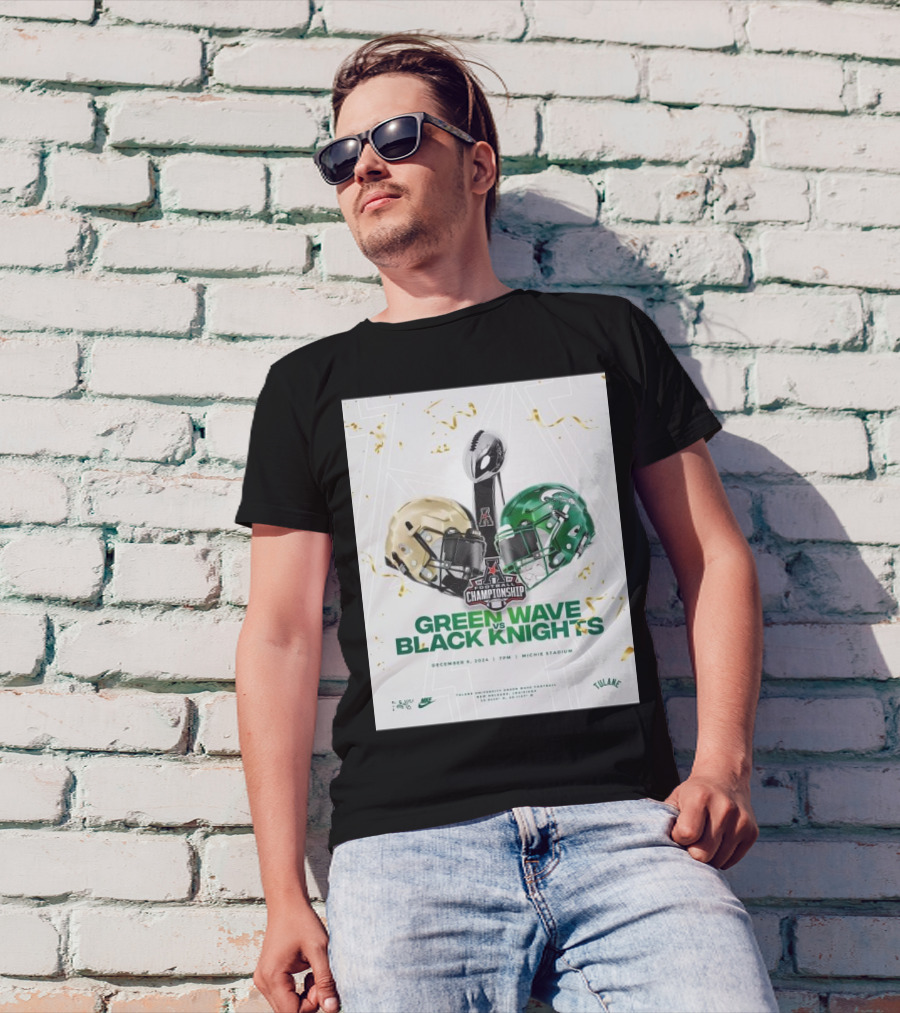 Green Wave Vs Black Knights Championship Dec 6 2024 Michie Stadium T-Shirt