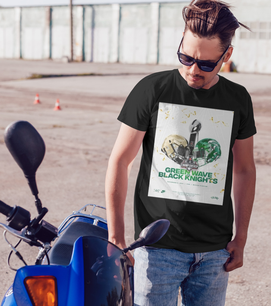 Green Wave Vs Black Knights Championship Dec 6 2024 Michie Stadium T-Shirt