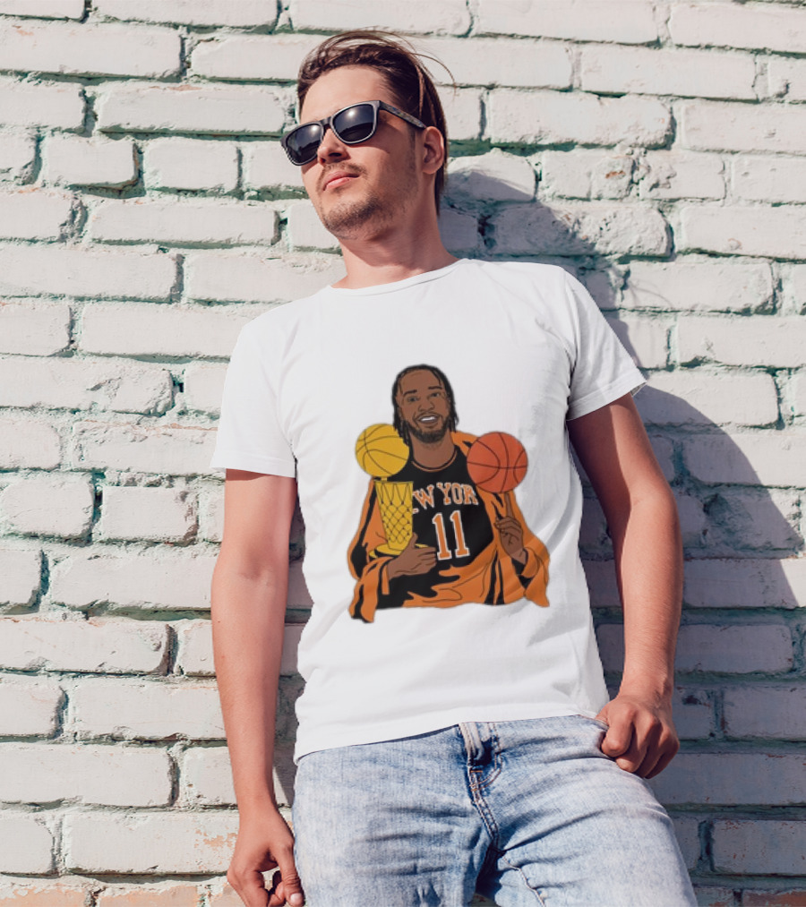 New York 11 Big Knick Energy Brunshym Basketball Trophy T-Shirt