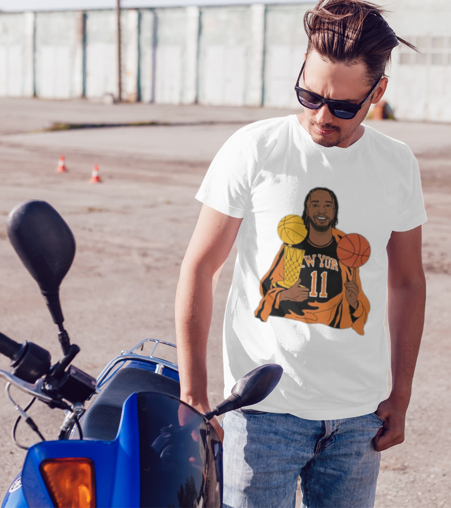 New York 11 Big Knick Energy Brunshym Basketball Trophy T-Shirt