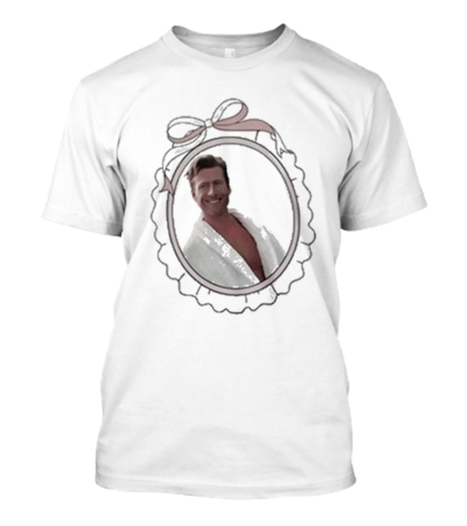 Cherrydaze The Glen Powell Vintage Cameo Frame With Bow T-Shirt