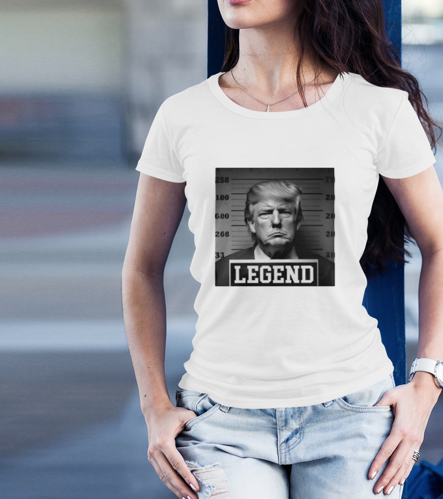 Donald Trump Mugshot Parody Legend T-Shirt