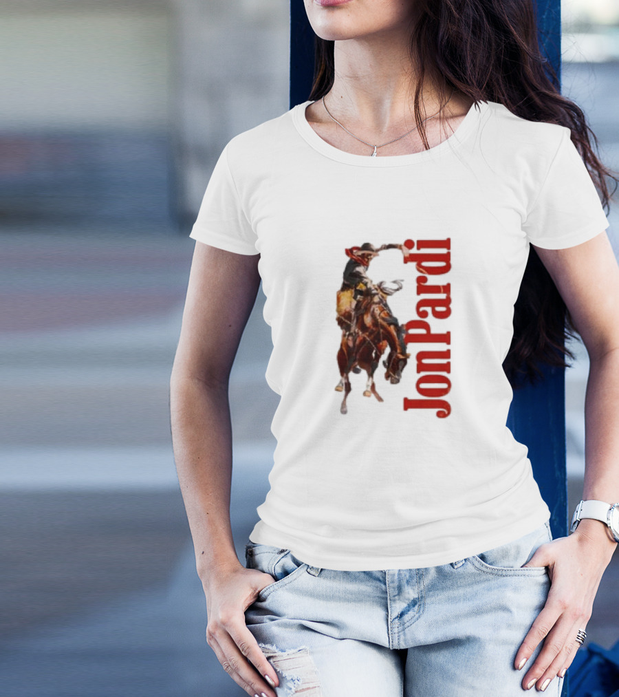 Jon Pardi Cowboy Riding Bronco Wild West T-Shirt