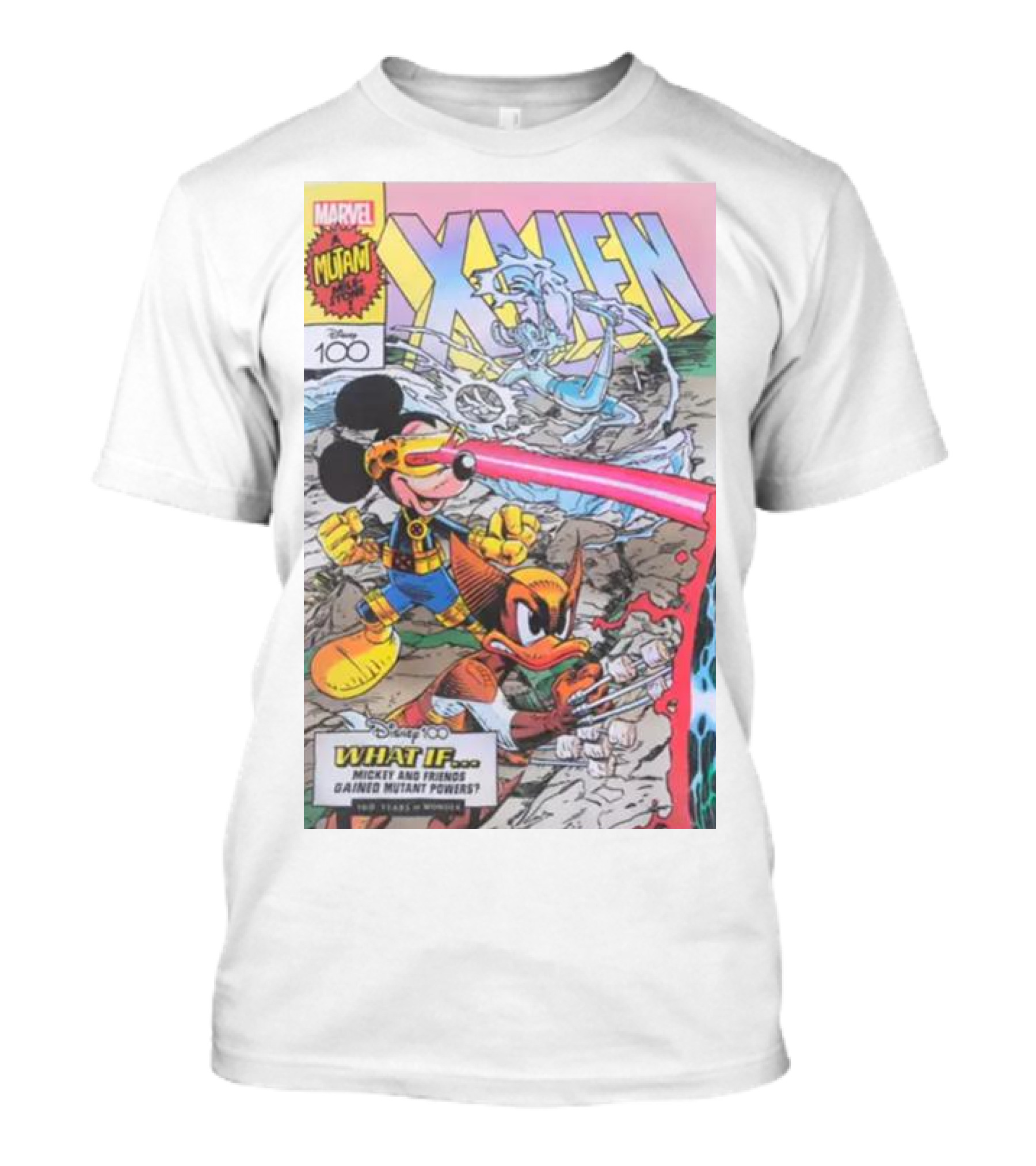 Marvel Mutant X-Men Disney 100 What If Mickey Mouse And Friends Gained Mutant Powers T-Shirt