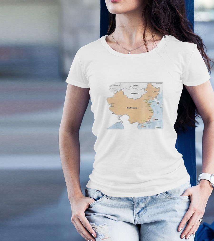 Terrible Maps West Taiwan Parody Map T-Shirt