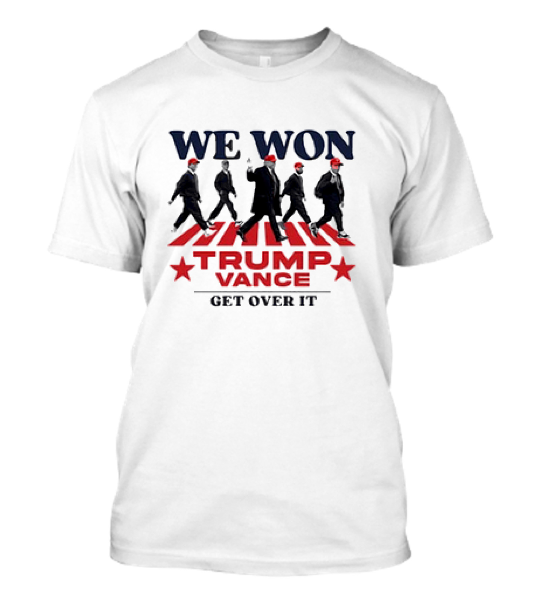 We Won Abbey Road Trump Vance 2024 Get Over It T-Shirt