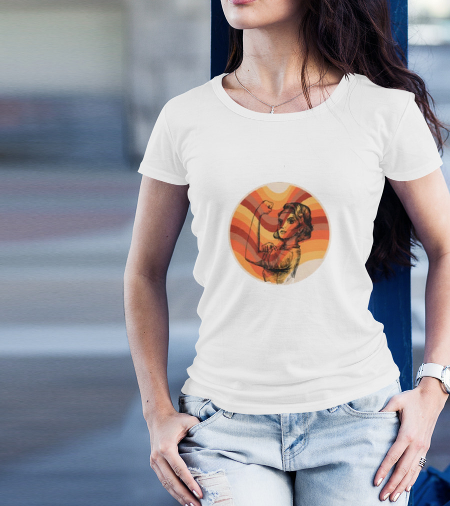 Strong Women Empower International Women's Day Feminism Retro Vintage T-Shirt