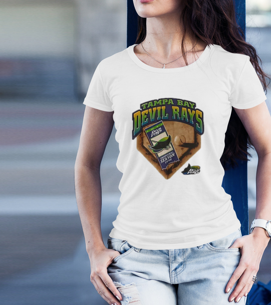 Tampa Bay Devil Rays Inaugural Season 1998 Vintage Major League Baseball Debut T-Shirt