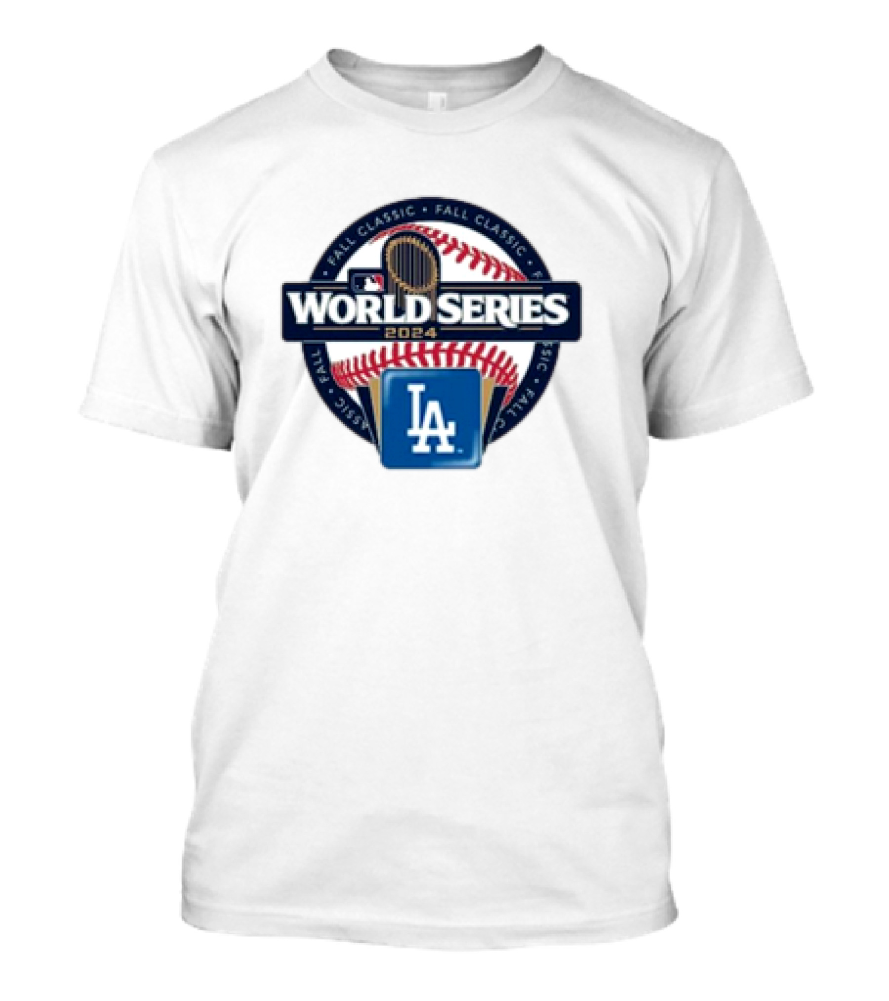 Los Angeles Dodgers 2024 MLB World Series Fall Classic Logo LA T-Shirt