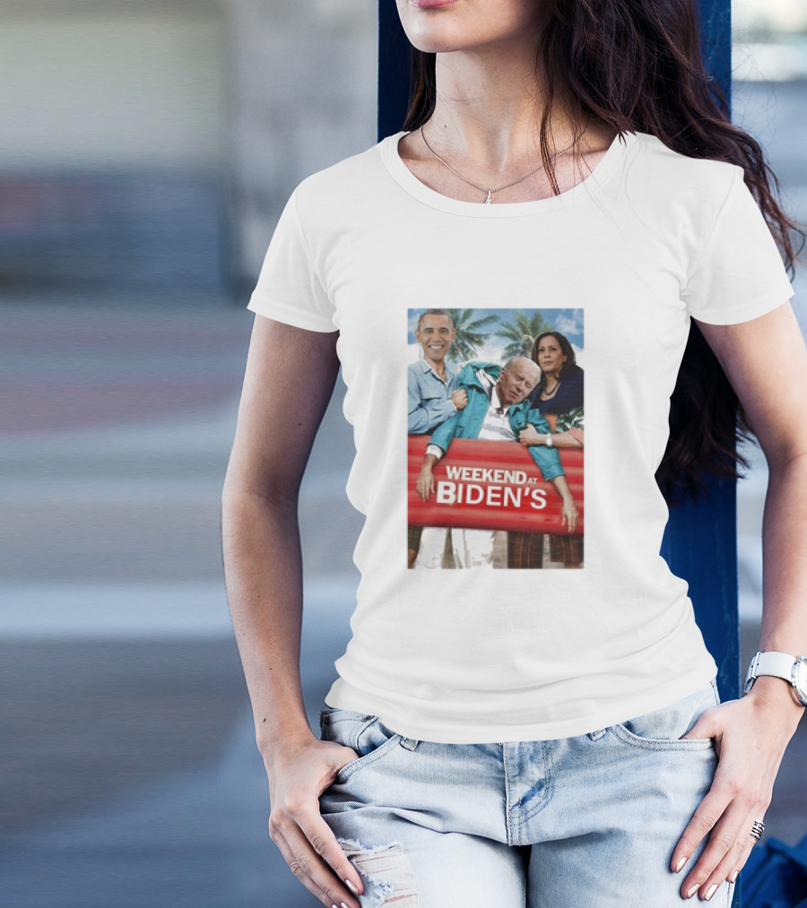 Weekend At Biden’s Comedy Parody Joe Biden Obama Kamala T-Shirt