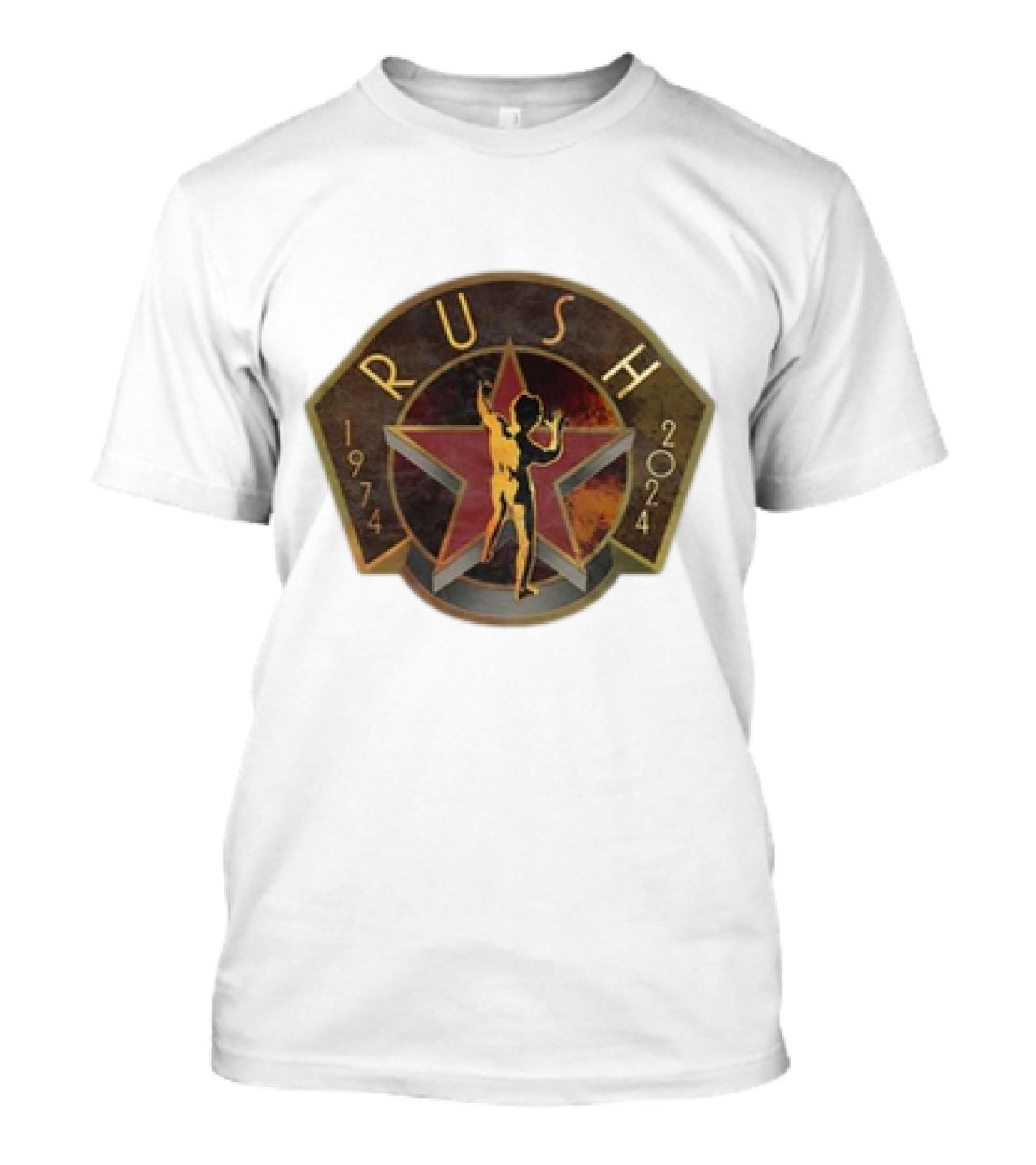 Rush Backstage R50 1974 2024 Star Man Raglan T-Shirt