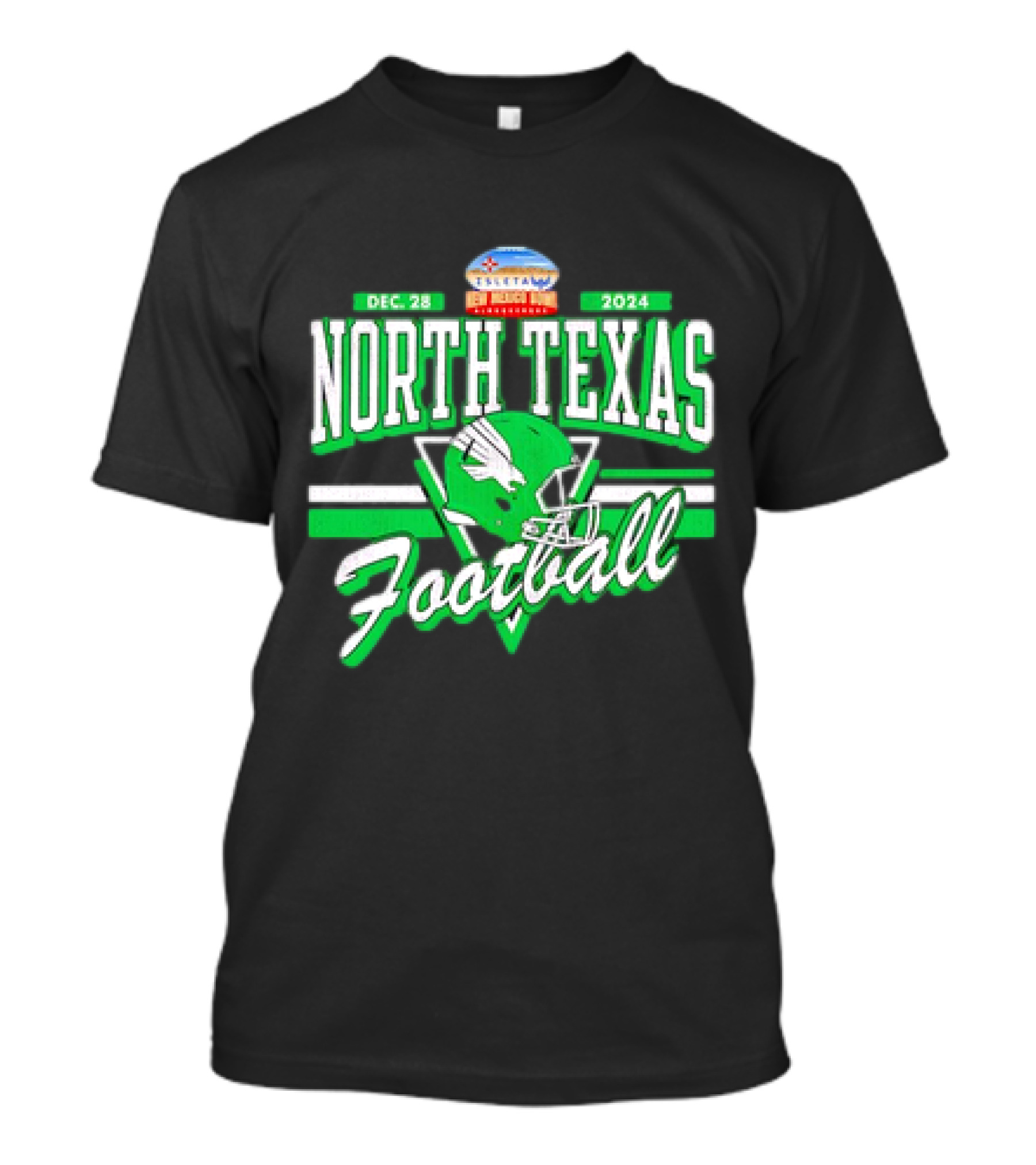 North Texas Mean Green Football Dec. 28 2024 Isleta New Mexico Bowl T-Shirt