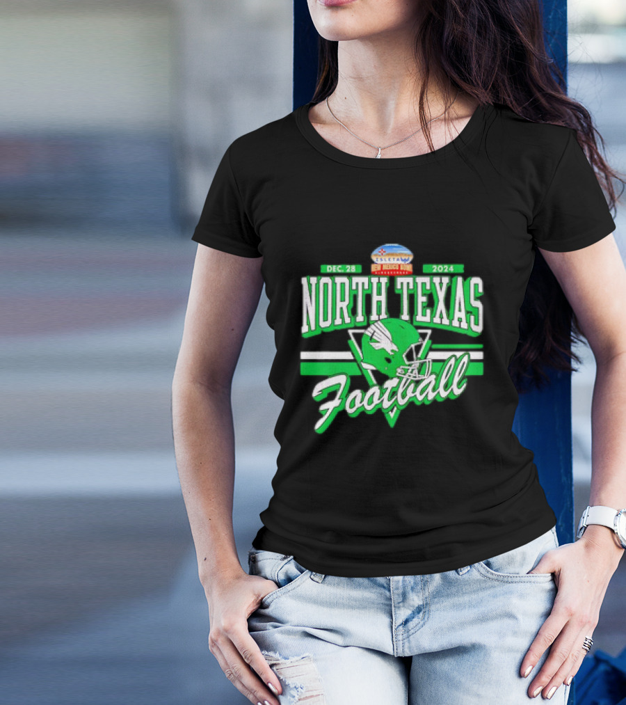 North Texas Mean Green Football Dec. 28 2024 Isleta New Mexico Bowl T-Shirt
