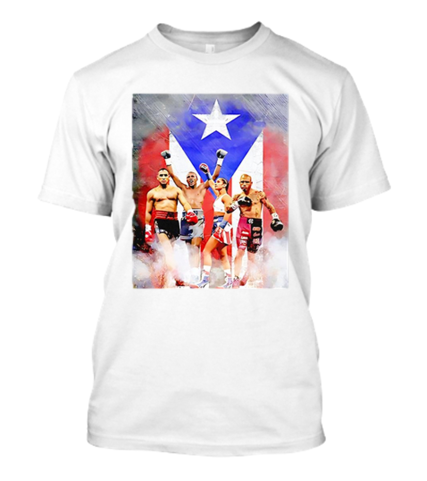 Amanda Serrano Puerto Rican Boxing Legends With Flag T-Shirt
