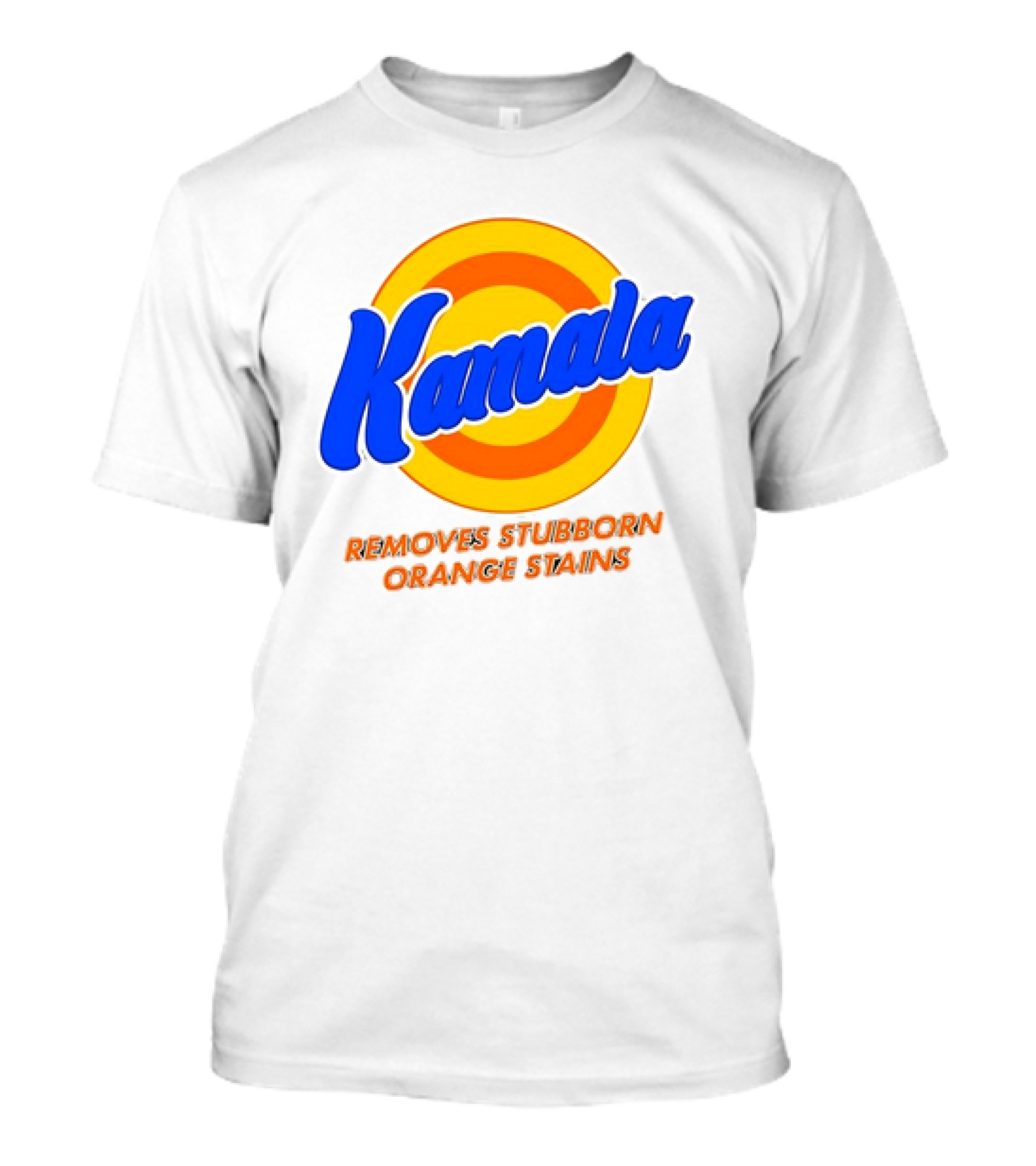 Kamala Removes Stubborn Orange Stains Retro Target Style Mockup T-Shirt