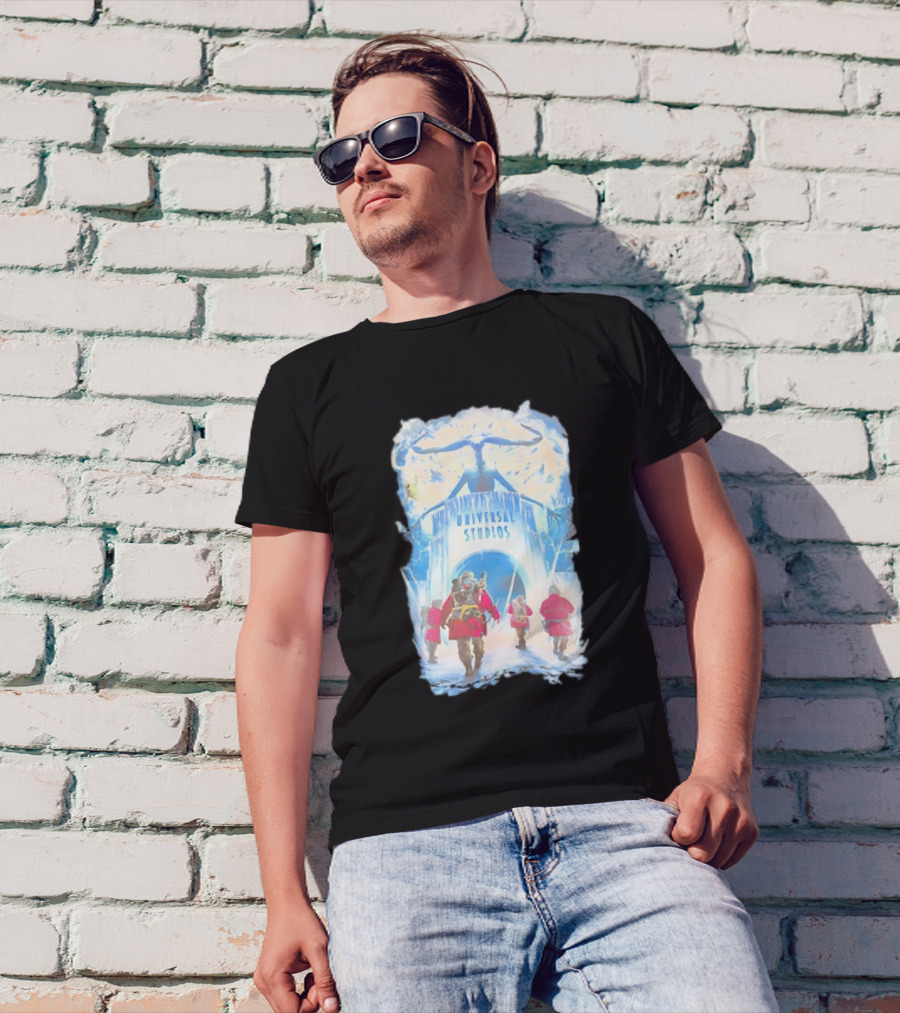 Universal Studios Ghostbusters Frozen Empire Adventure Scene T-Shirt