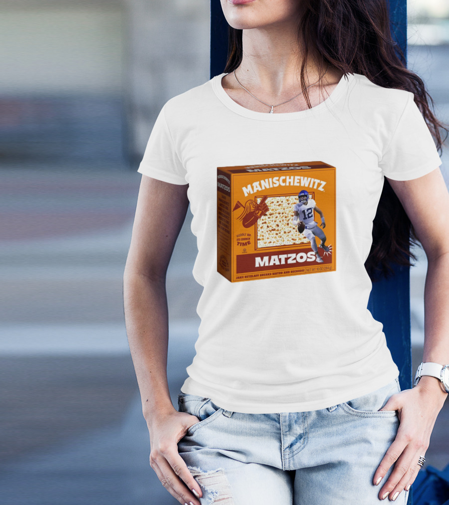 Manischewitz Matzos Jake Retzlaff Breaks Matzo And Records BYU Cougars Matzo Crunch Football T-Shirt