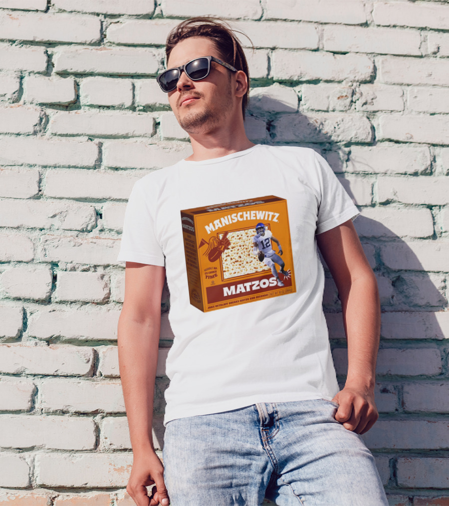 Manischewitz Matzos Jake Retzlaff Breaks Matzo And Records BYU Cougars Matzo Crunch Football T-Shirt