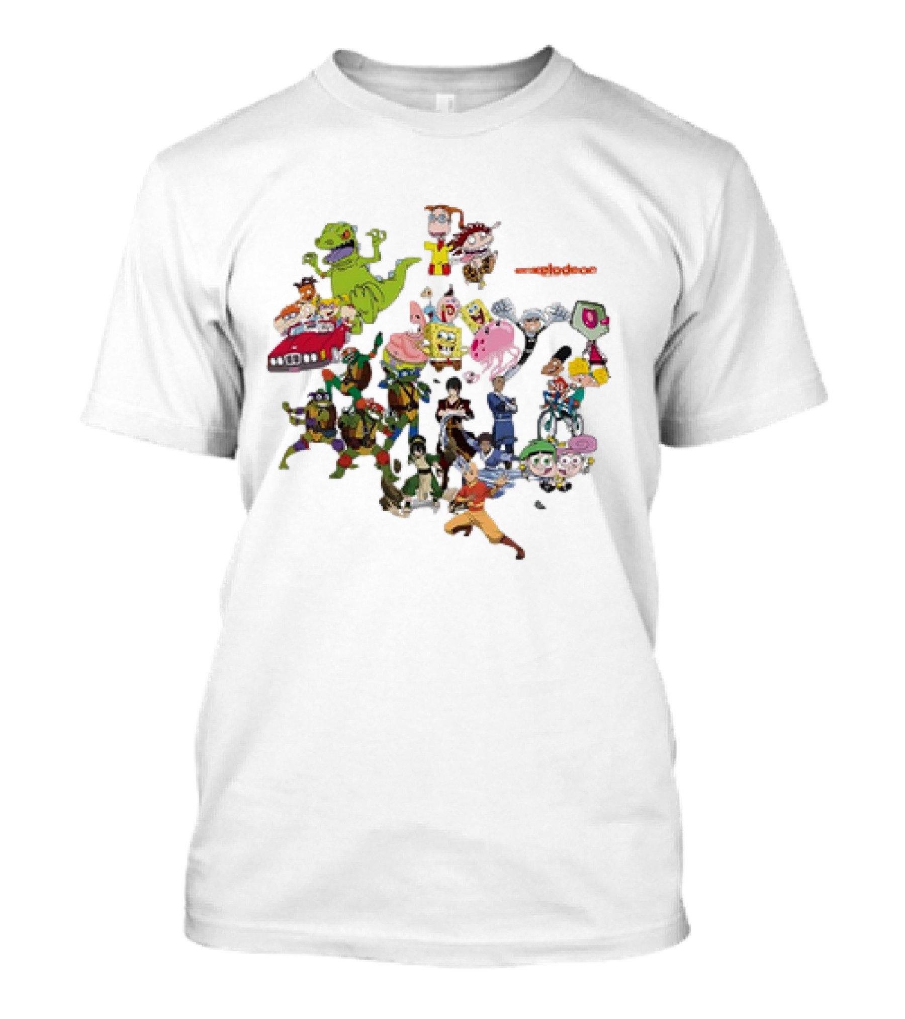Nickelodeon San Diego Comic Con 2024 Characters TMNT SpongeBob Avatar Rugrats Fairly OddParents T-Shirt