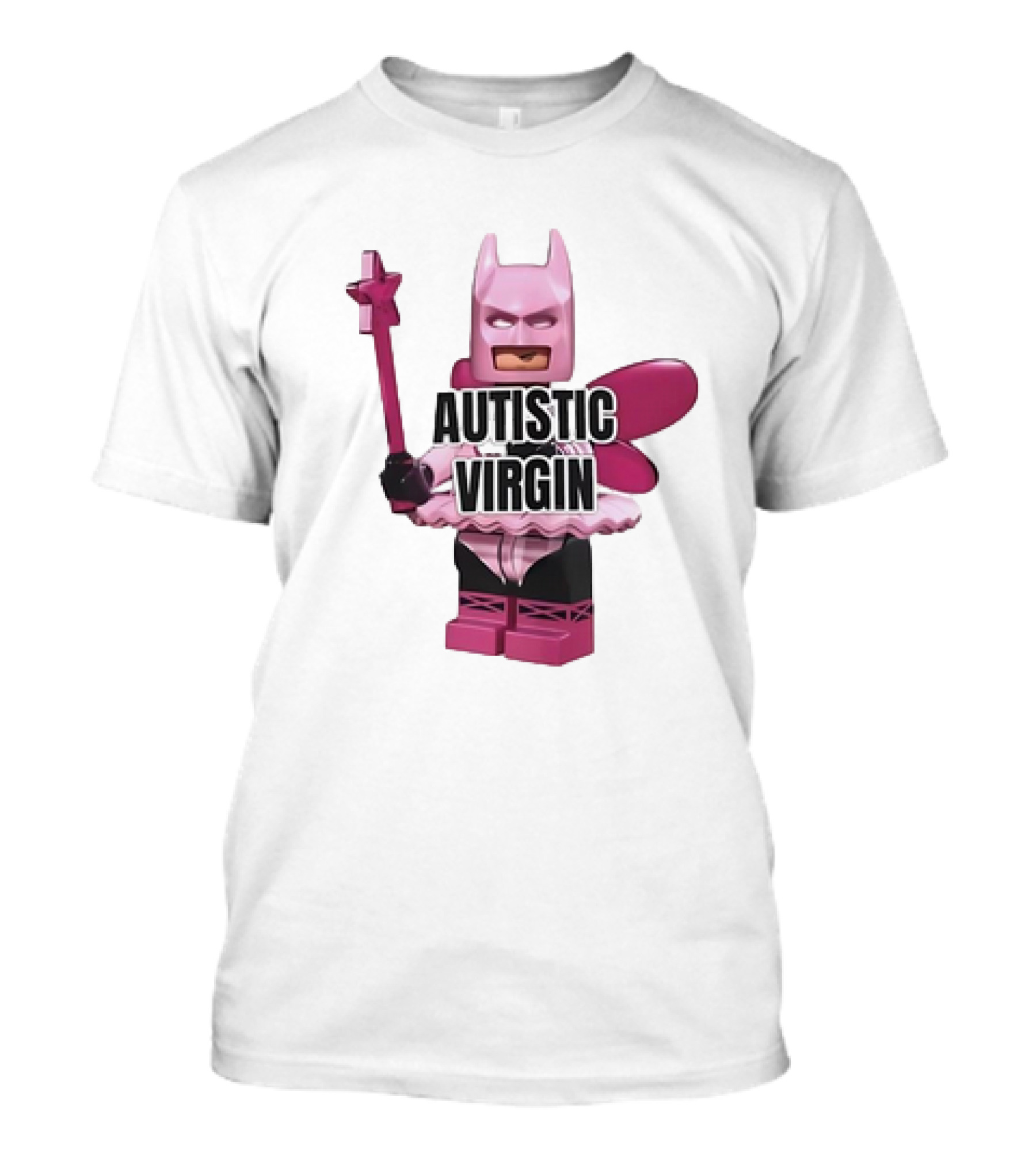 Autistic Virgin Pink Batman Awareness T-Shirt